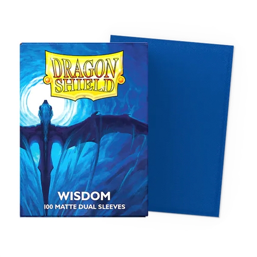 Dragon Shield - Matte Dual Sleeves Wisdom - Standard Sleeves (100 stk) - Plastiklommer